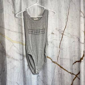 Gray bodysuit